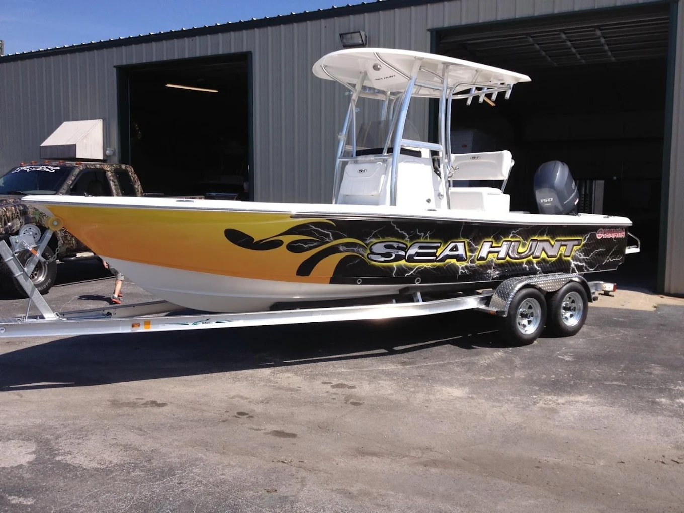 Custom boat wrap project