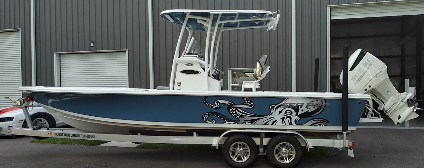 Custom boat wrap project