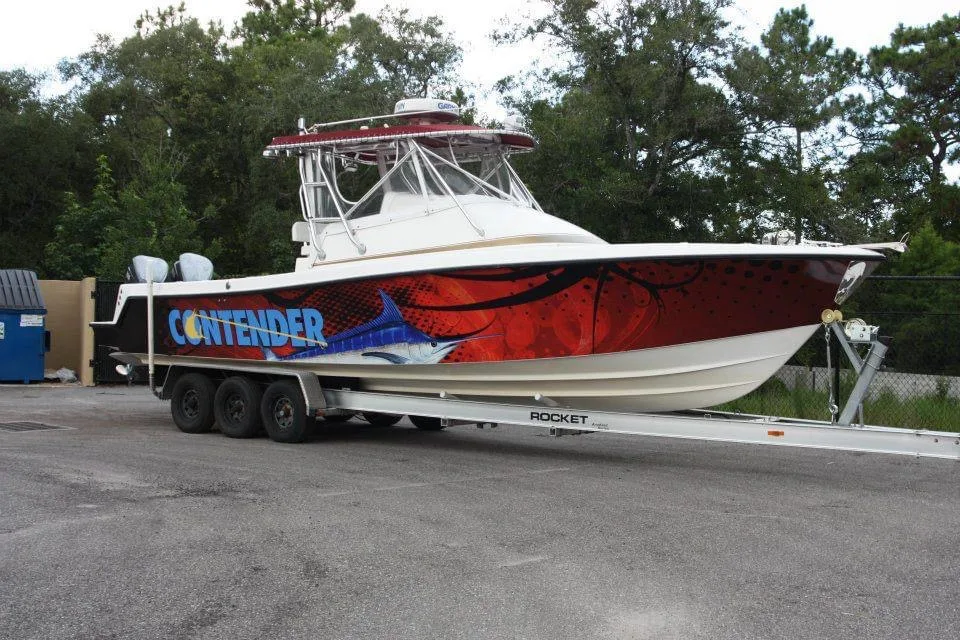 Custom boat wrap project