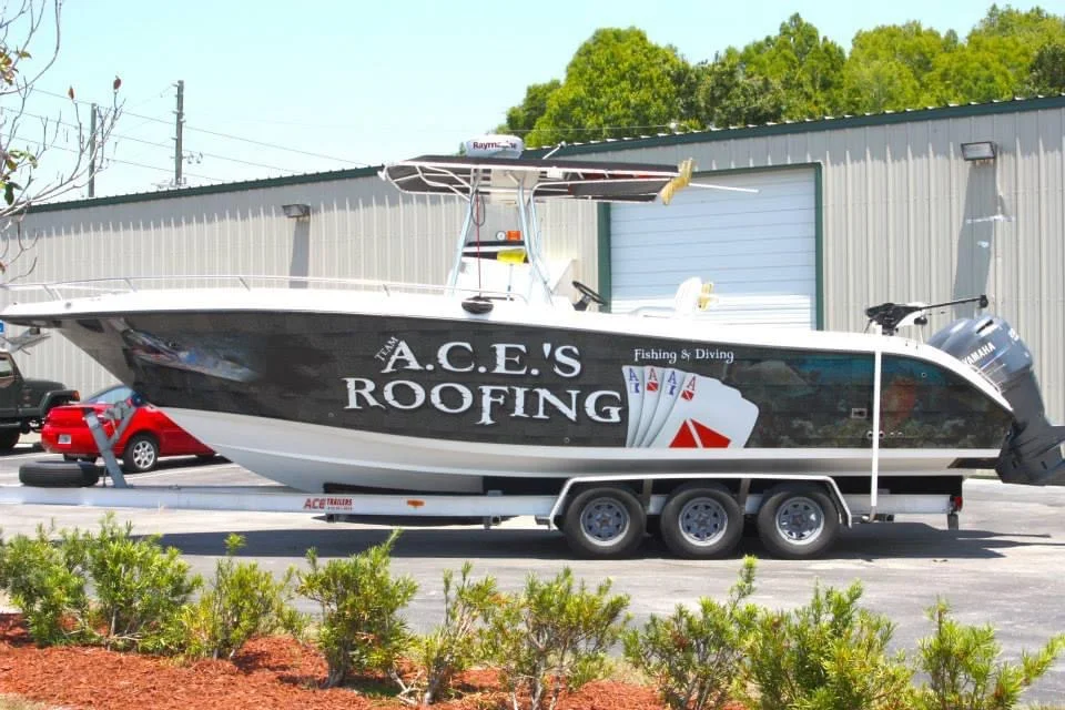 Custom boat wrap project