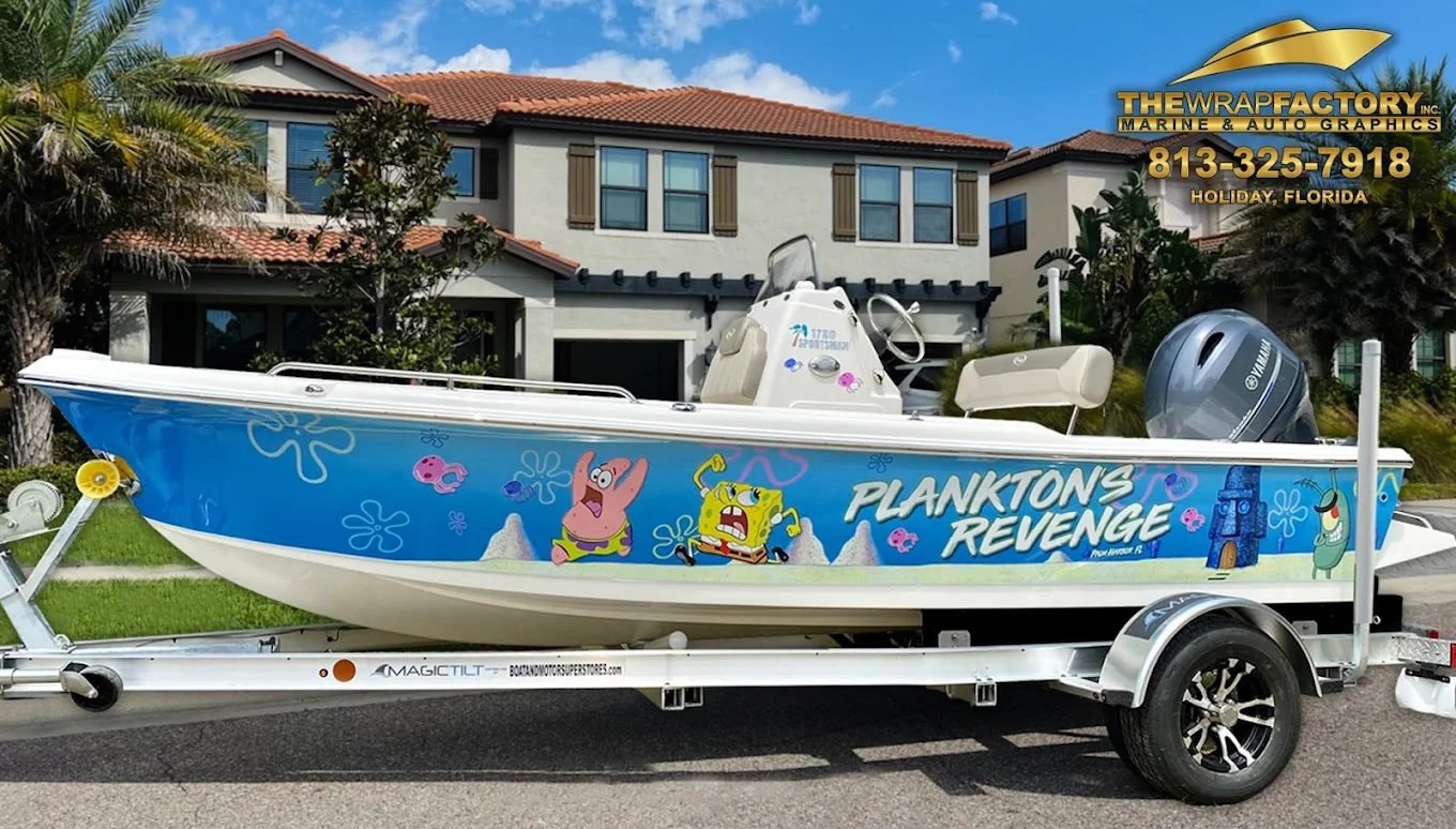 Custom boat wrap project